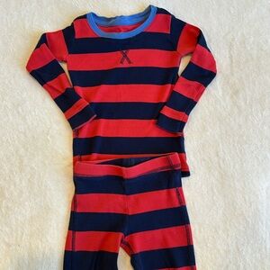 Primary red and blues pajamas, size 2-3T